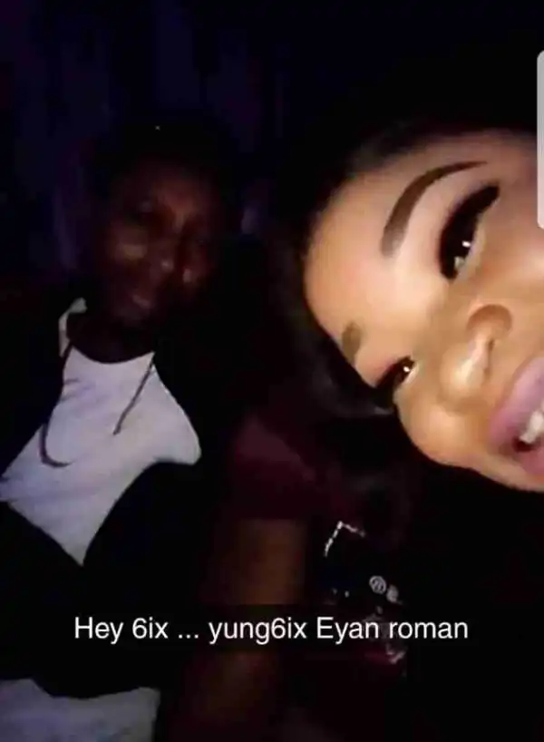 Lagos Socialite, Roman Goddess & Rapper Yung6ix Hang Out At A Strip Club (Photos)